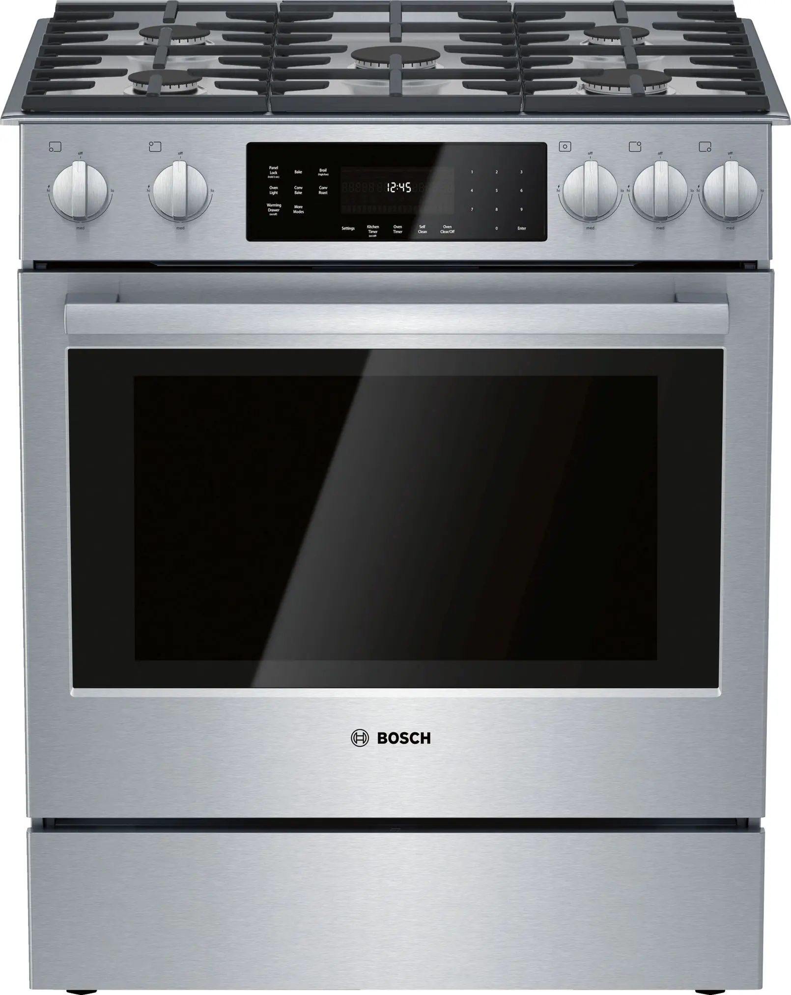 HGI8056UC Bosch 800 Series 4.8 cu ft Gas Range - Stainless Steel-1