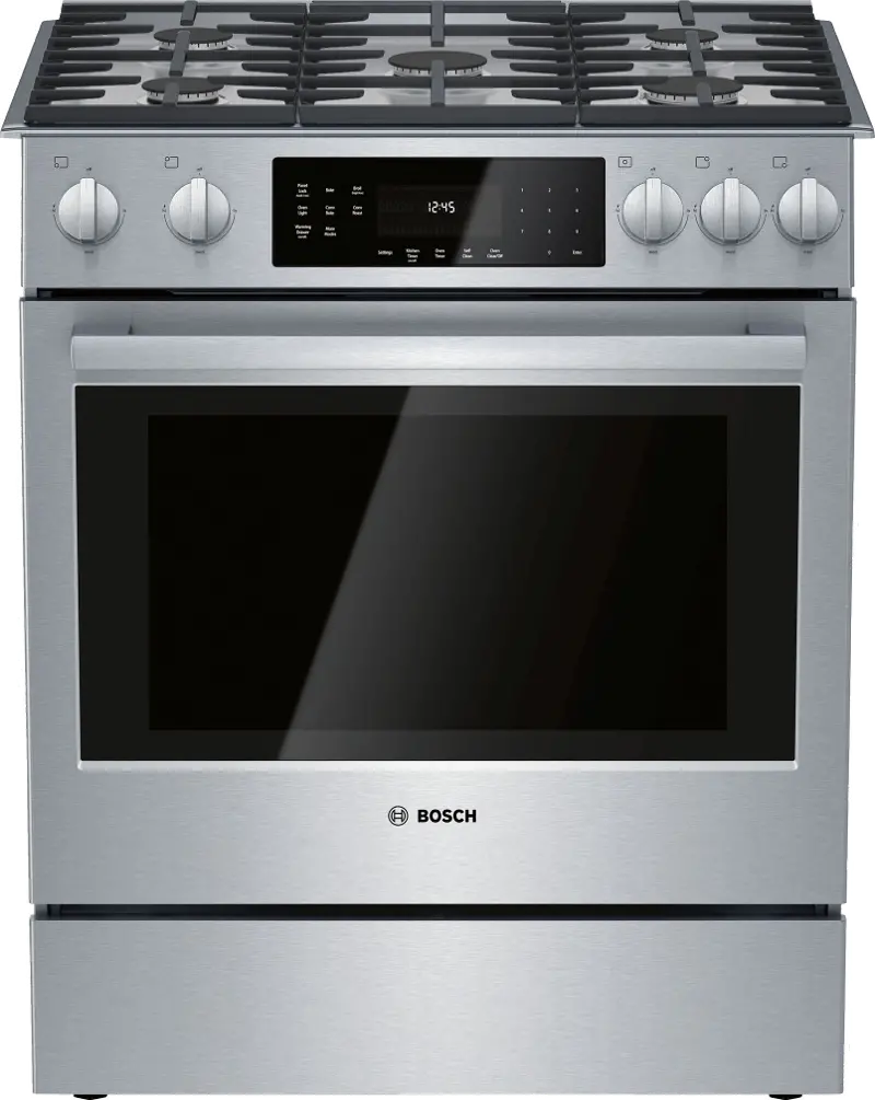 Bosch 800 Series 4.8 cu ft Gas Range - Stainless Steel