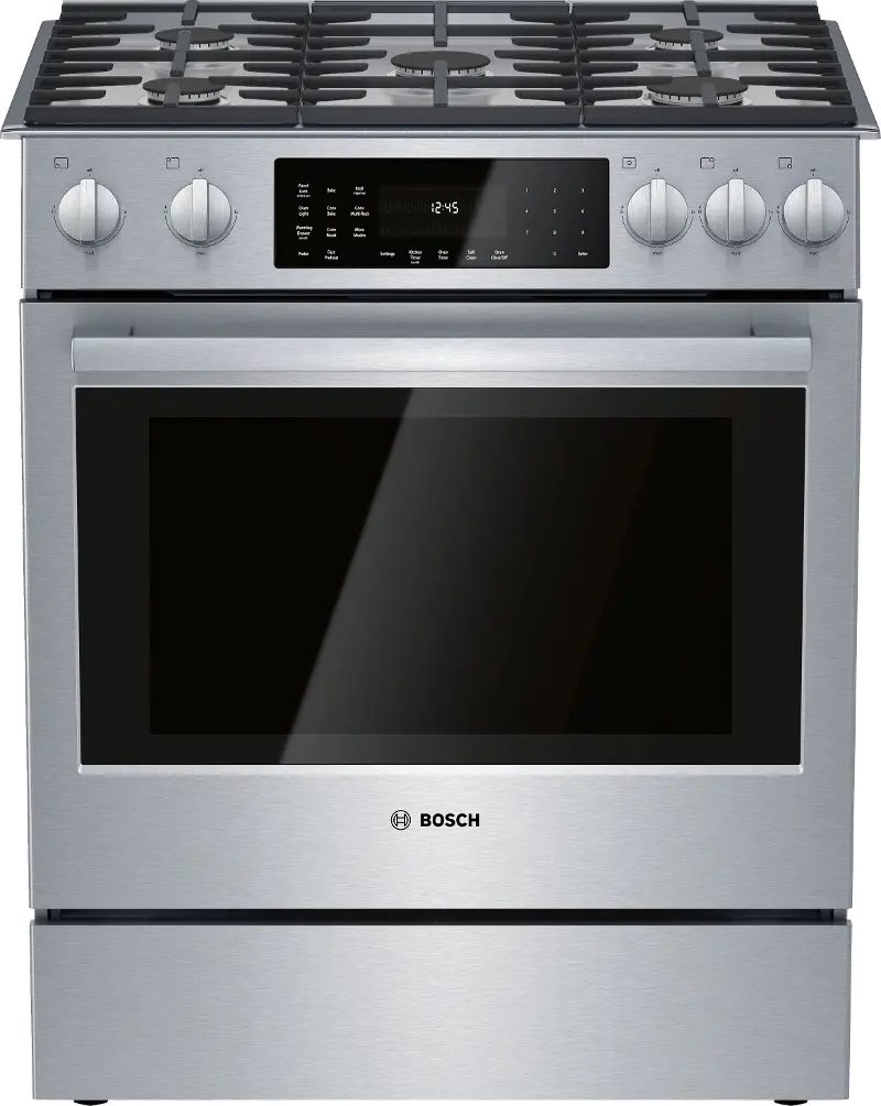 Bosch 4.6 cu ft Dual Fuel Range - Stainless Steel