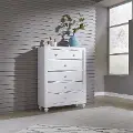 523-BR40 Cottage View White Chest of Drawers