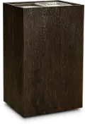 Adeline Dark Brown End Table Chip and Dip Stand
