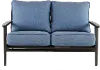 Adeline Blue Patio Loveseat