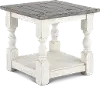 Stone White End Table