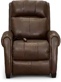 Saturn Brown Leather-Match Zero Gravity Power Recliner
