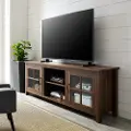 W70CSGDDW Fallon Dark Walnut 70 Inch Wood TV Stand - Walker Edison