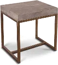 Roka Gray Marble End Table