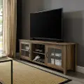 W70CSGDRO Fallon Rustic Oak 70 Inch Wood TV Stand - Walker Edison