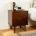 BR2DSLNSWT Sloane Mid-Century Modern Walnut Brown Nightstand - Walker Edison