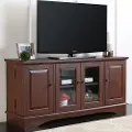 WQ52C4DRTB 52 Inch Traditional Wood TV Stand - Walker Edison