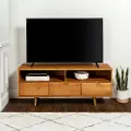 W58IV3DCA Glenn Mid Century Caramel 58 Inch TV Stand - Walker Edison