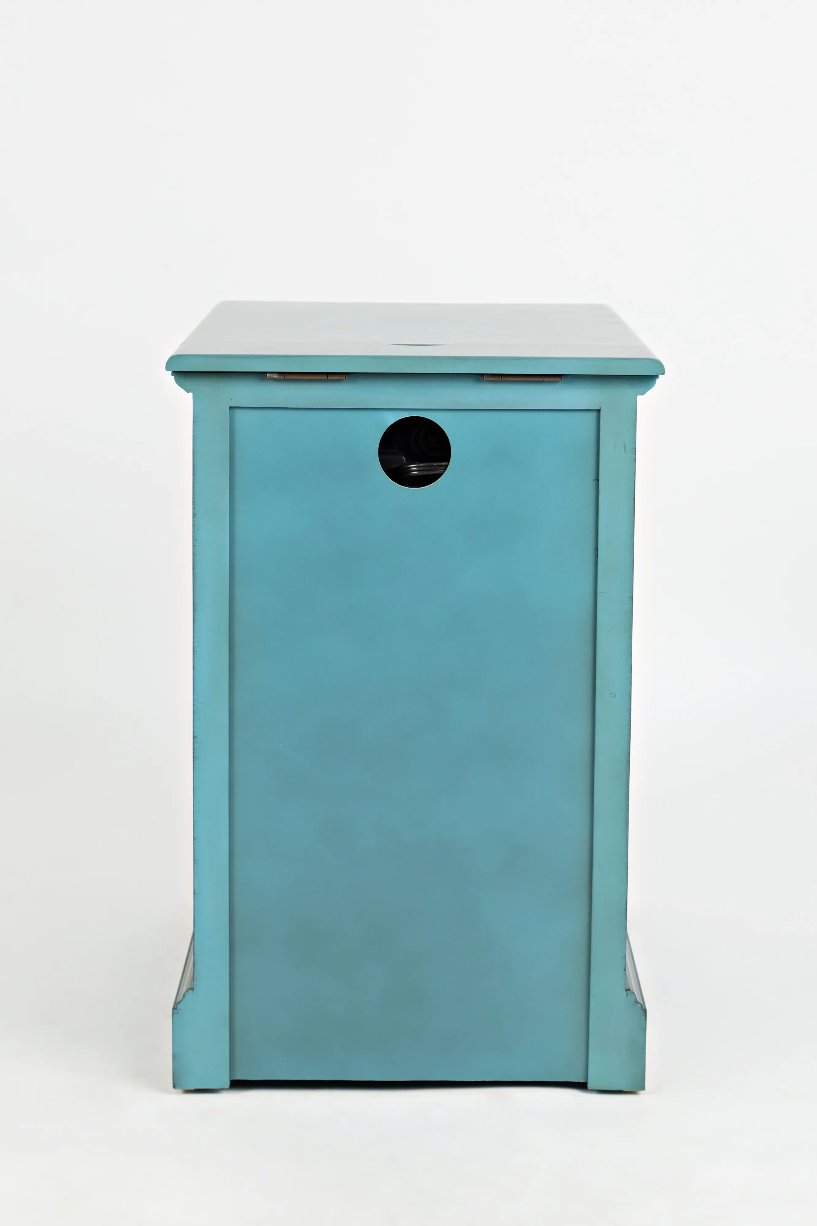 Craftsman Aqua Blue Side Table-4