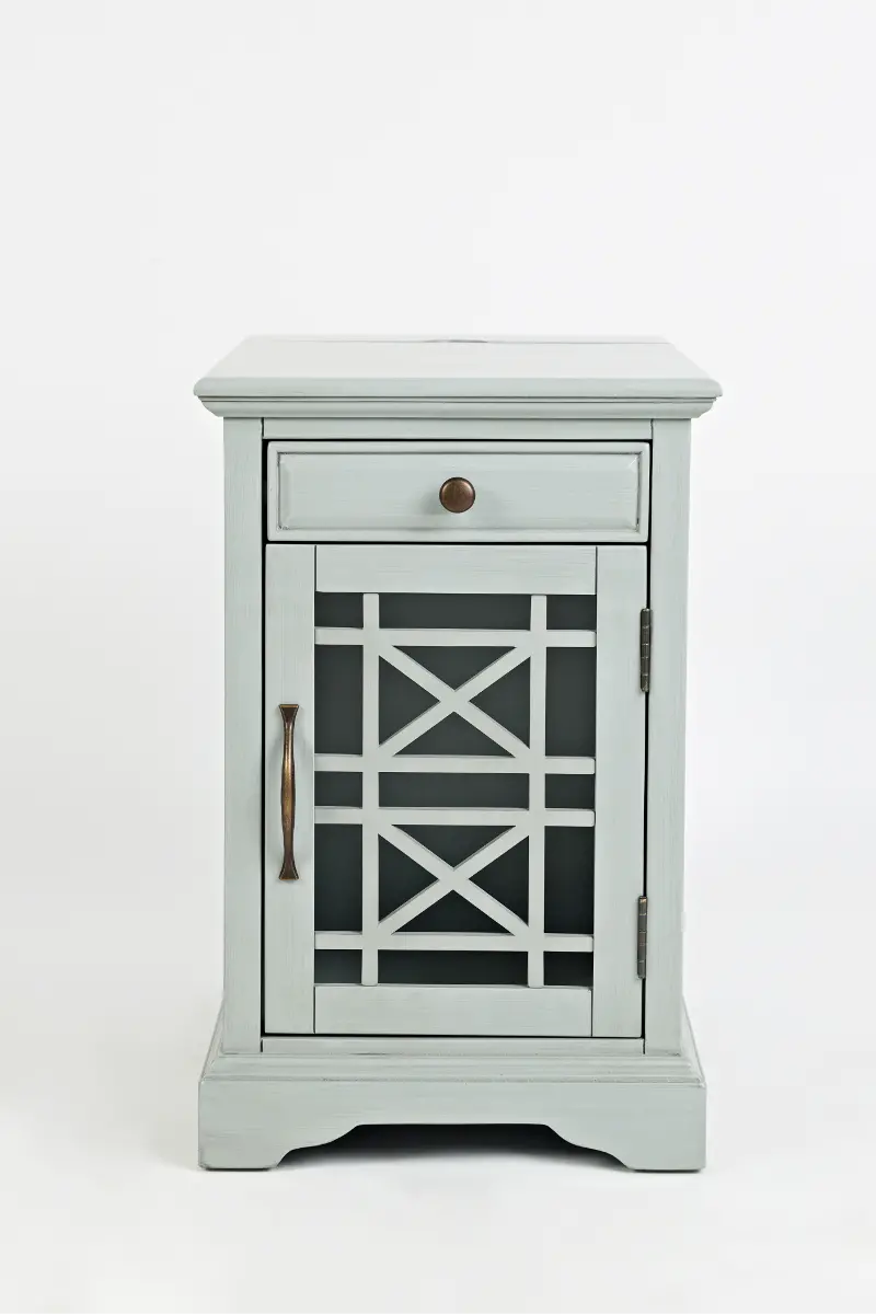 Craftsman Gray Chairside Table