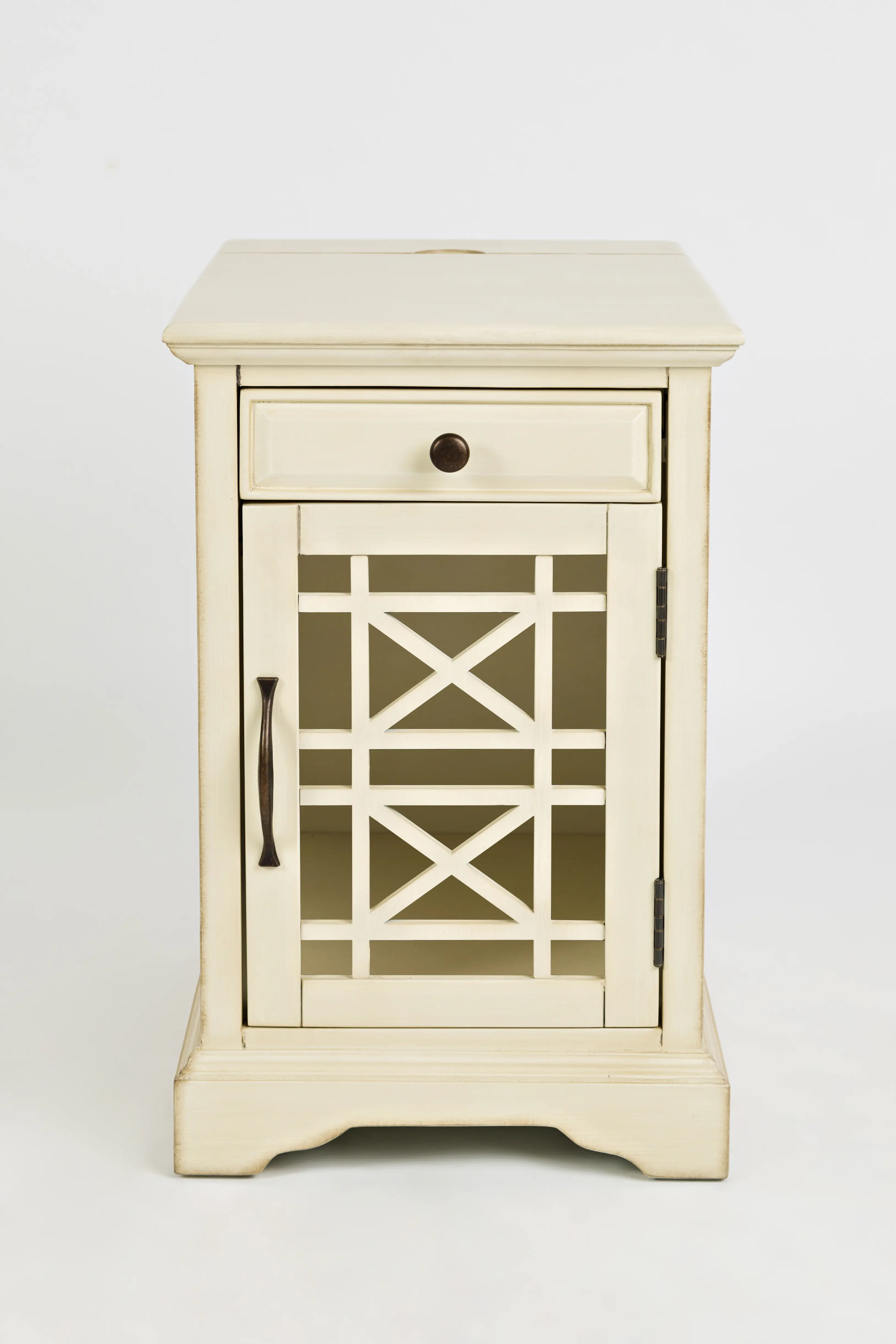 Craftsman Cream Side Table-1