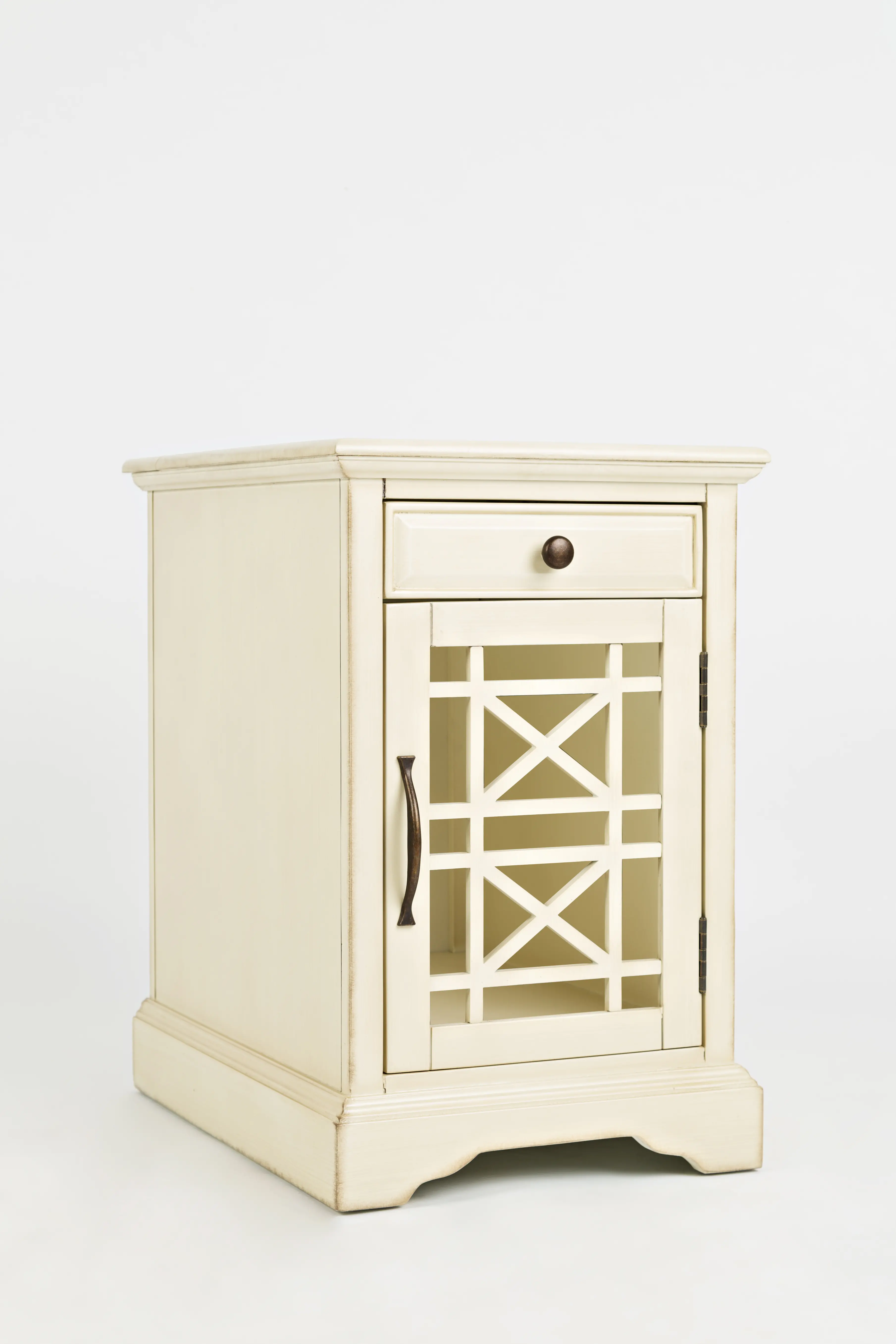 Craftsman Cream Side Table-2