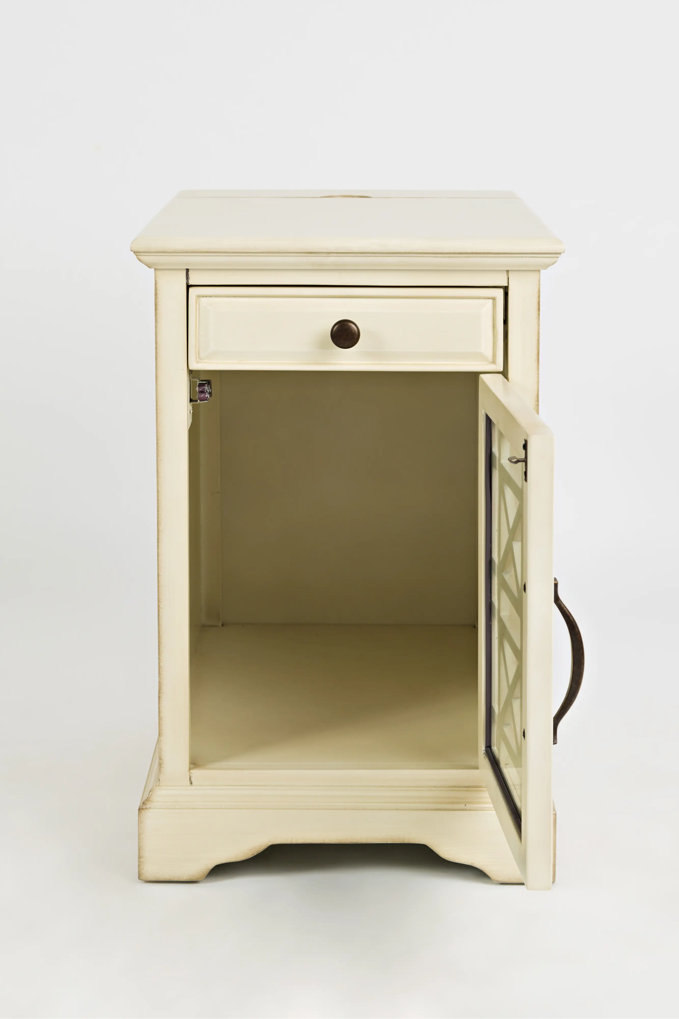 Craftsman Cream Side Table-3