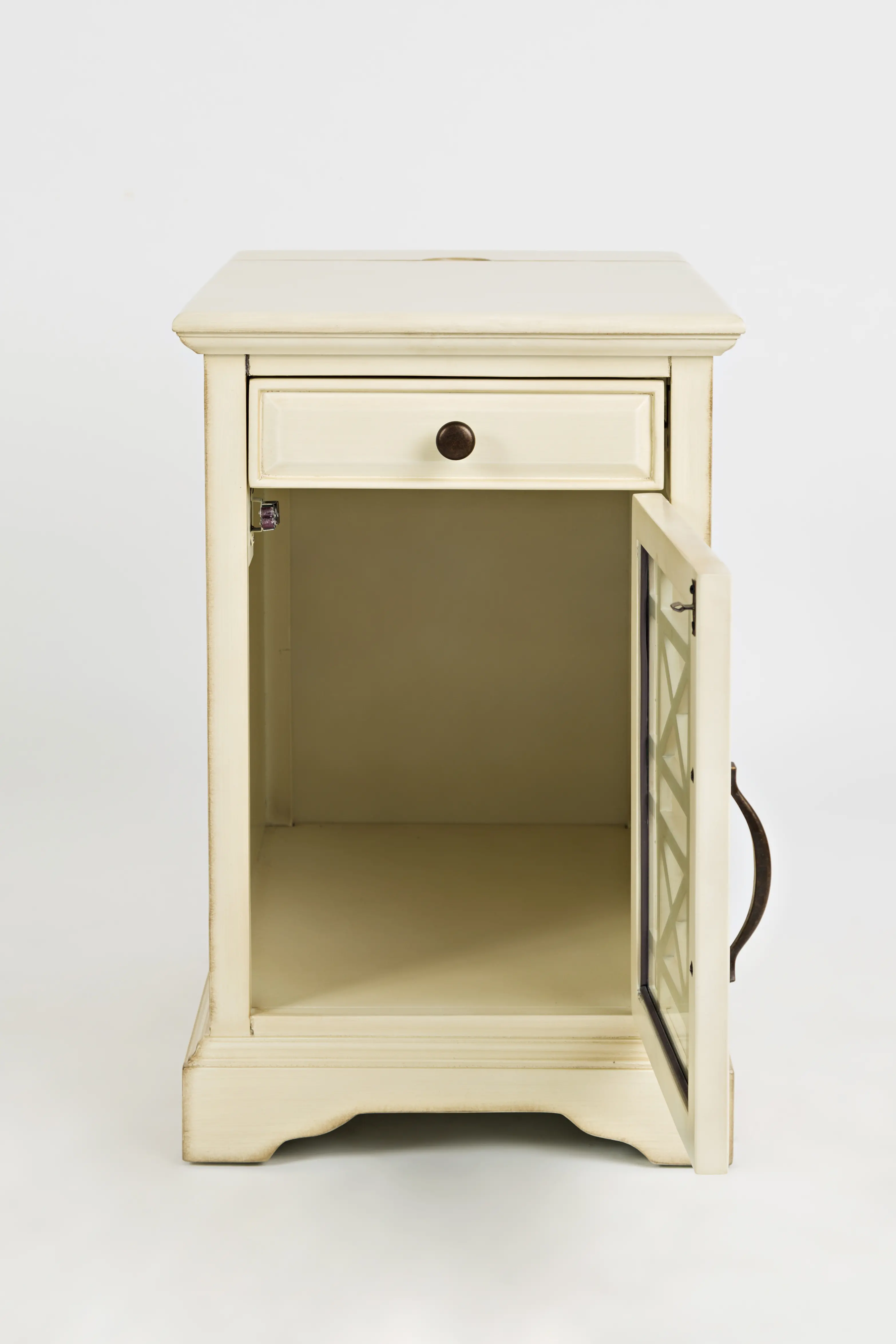 Craftsman Cream Side Table-3
