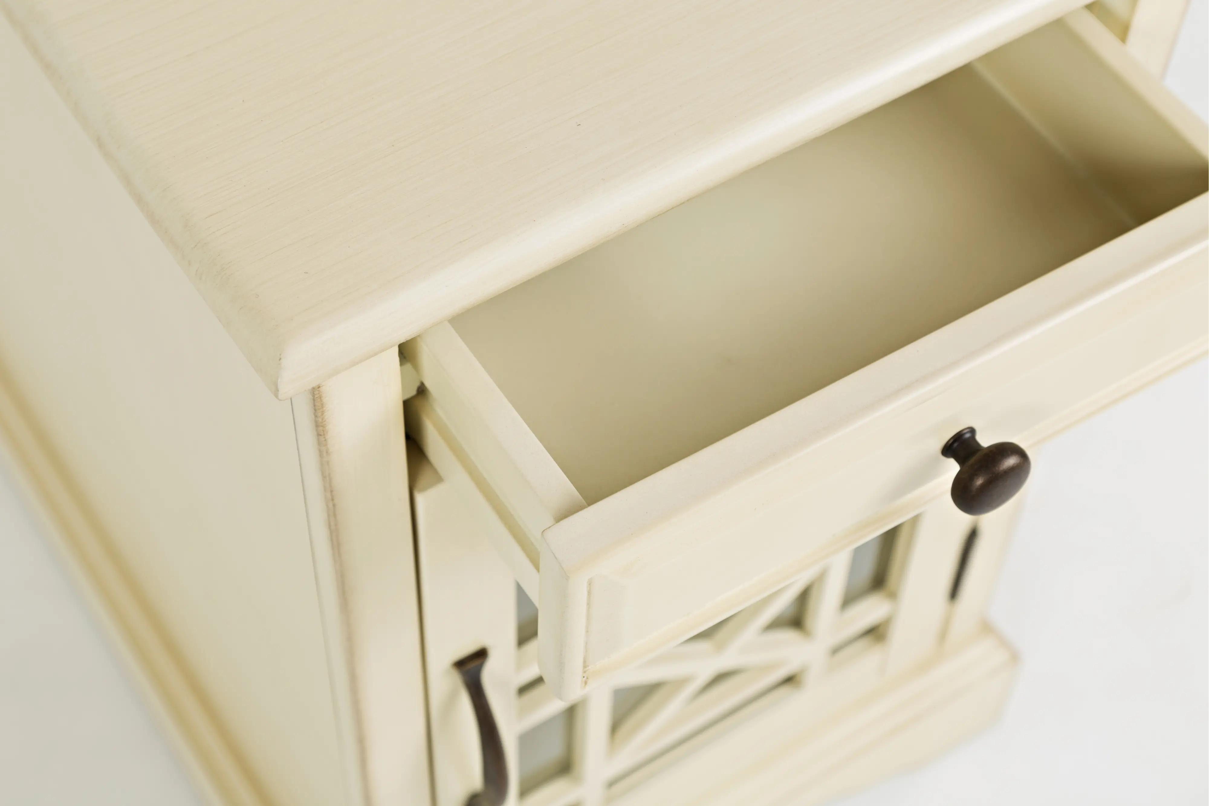 Craftsman Cream Side Table-7