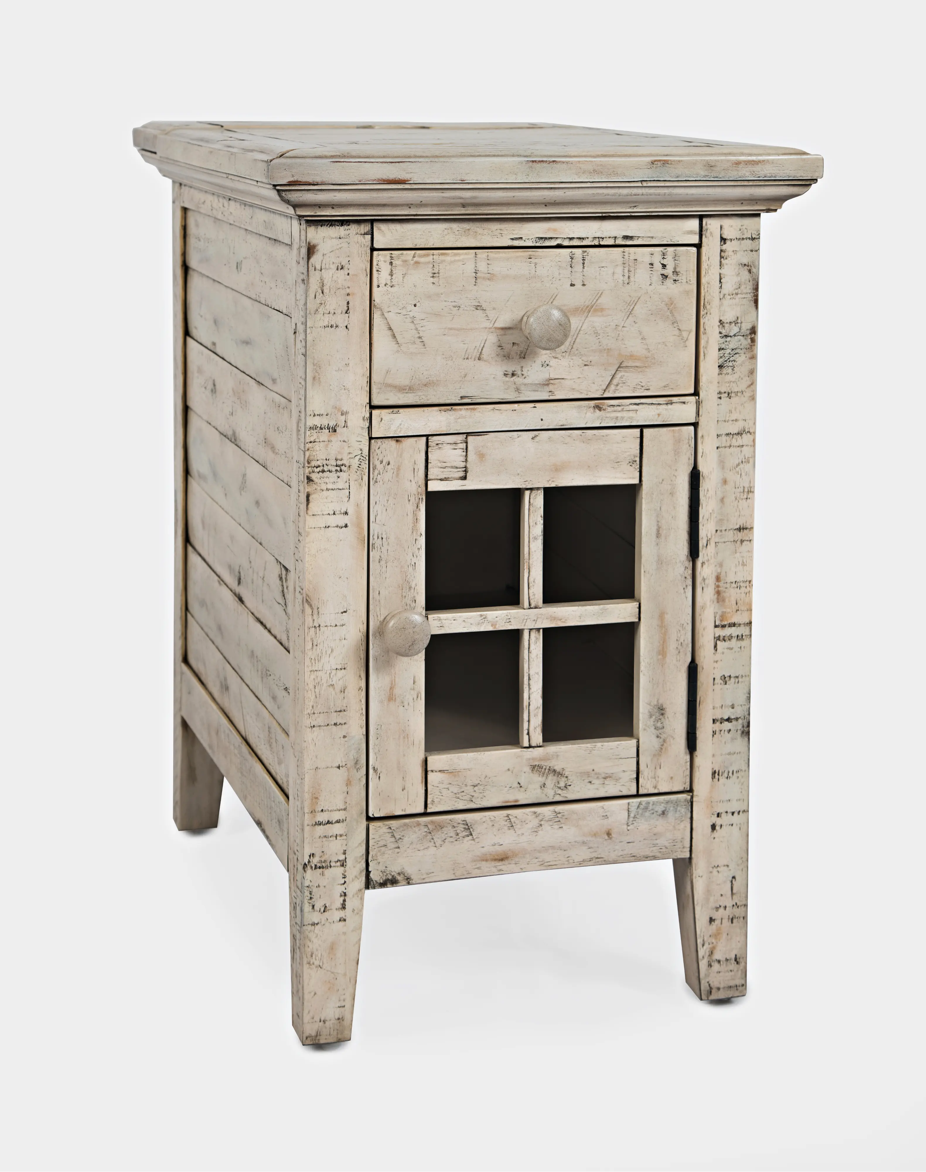 Rustic Shores White Side Table-3