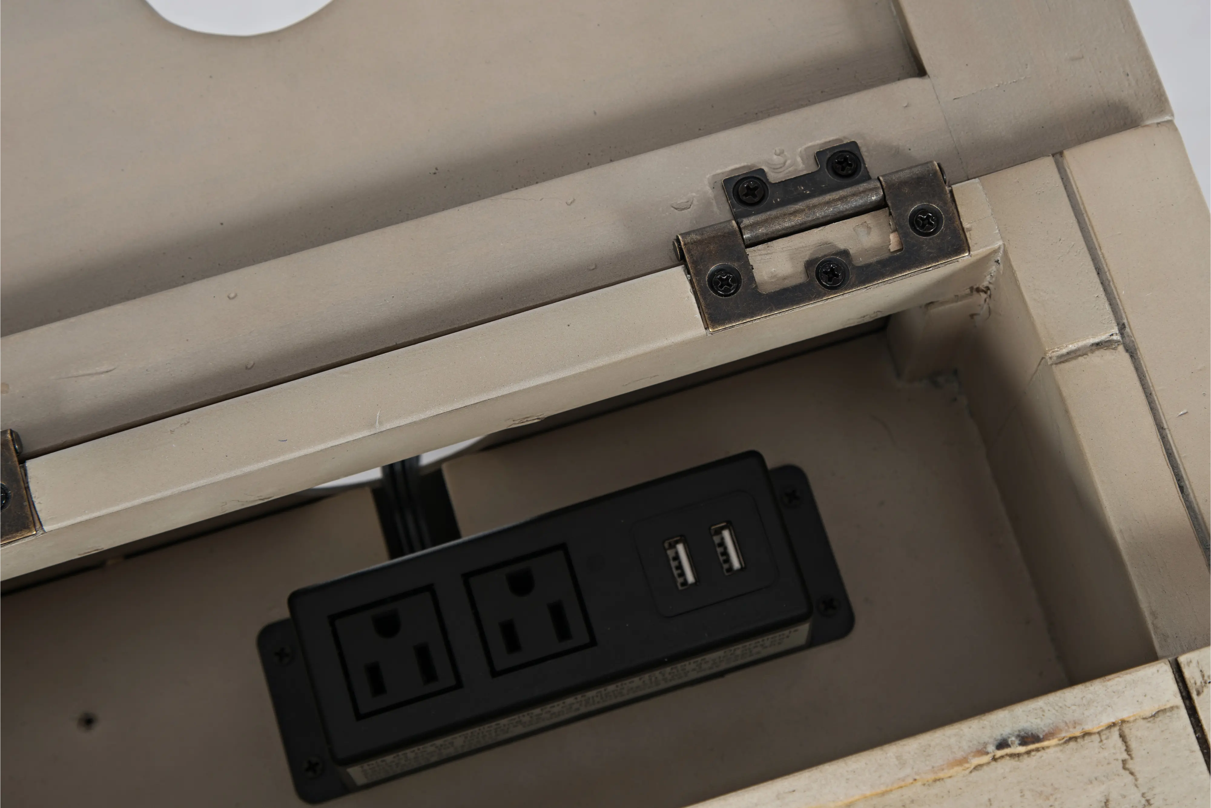 Rustic Shores White Side Table-7