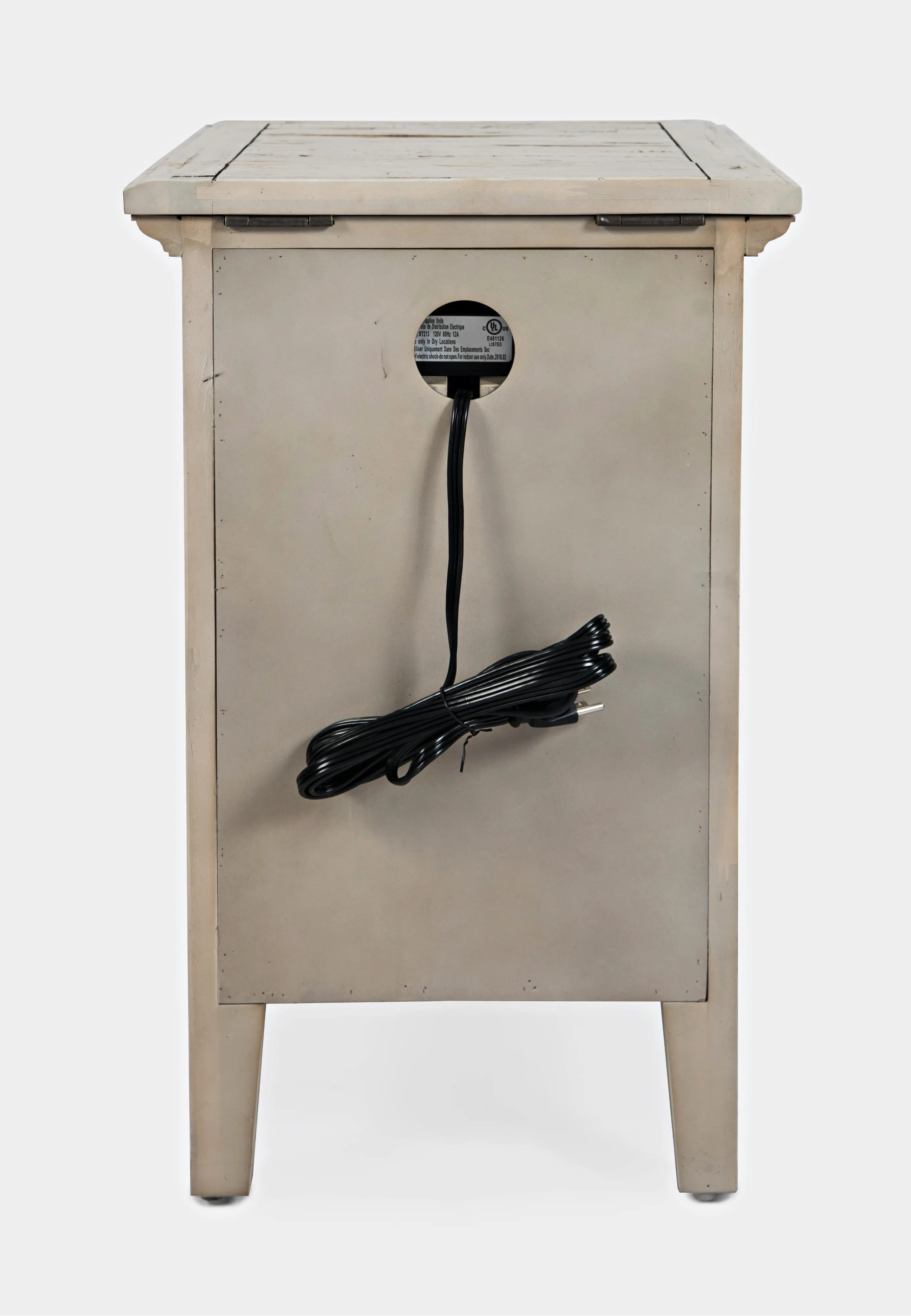 Rustic Shores White Side Table-8