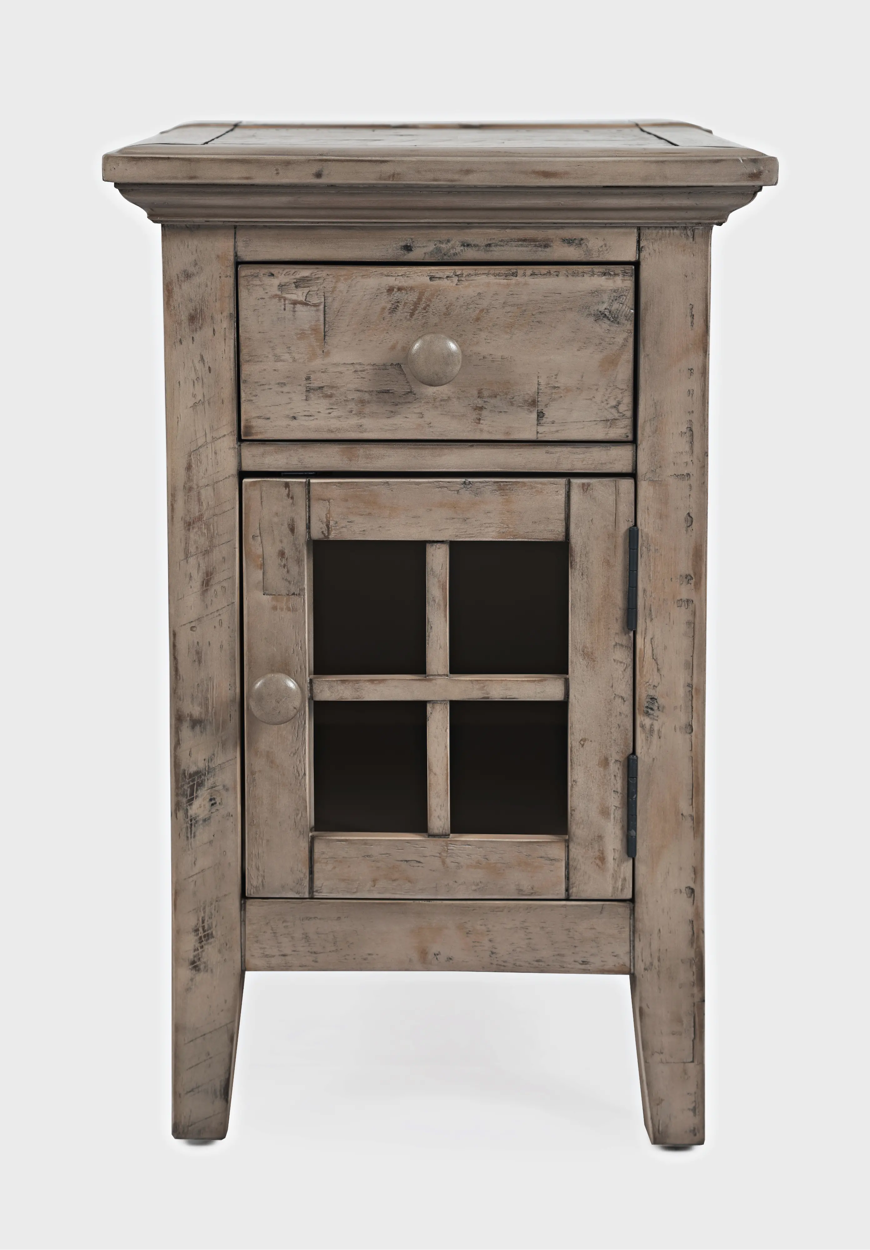 Rustic Shores Gray Chairside Table-2