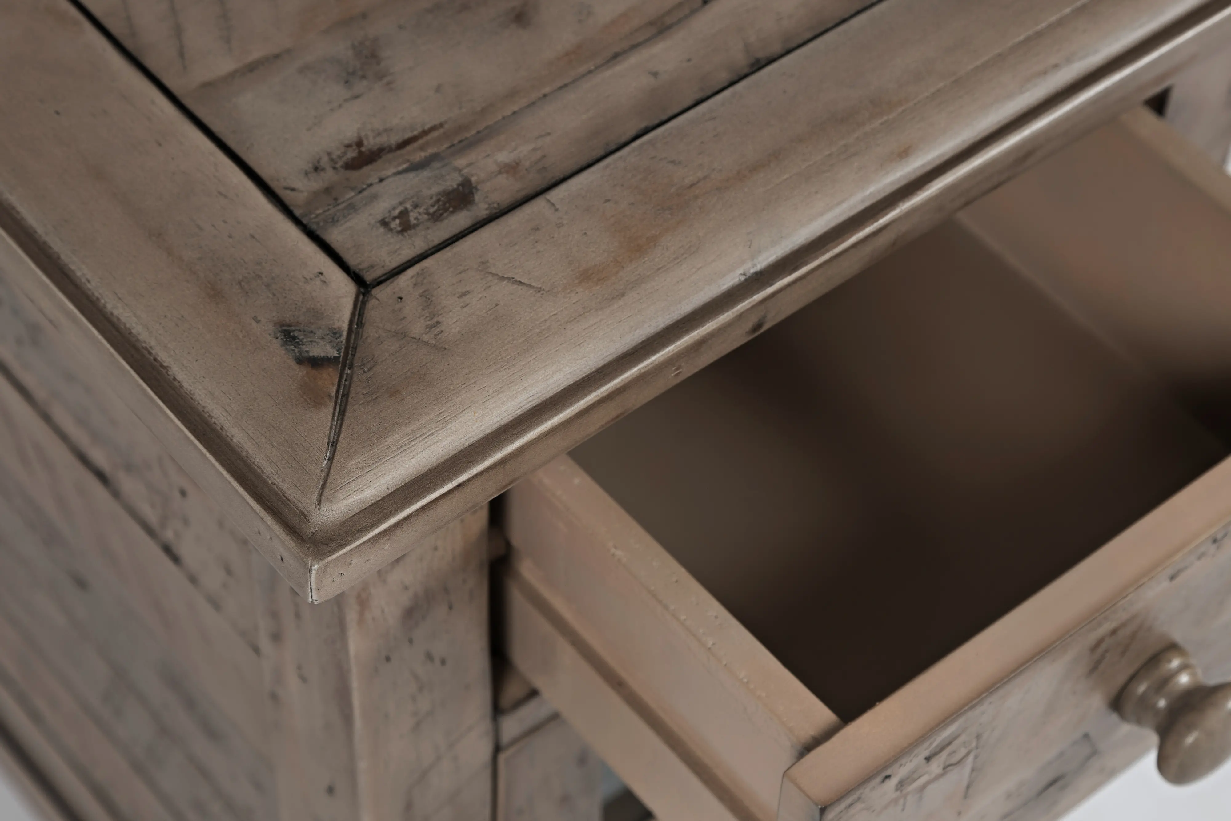 Rustic Shores Gray Chairside Table-6