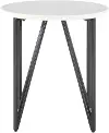 Cedric Black and White Marble End Table