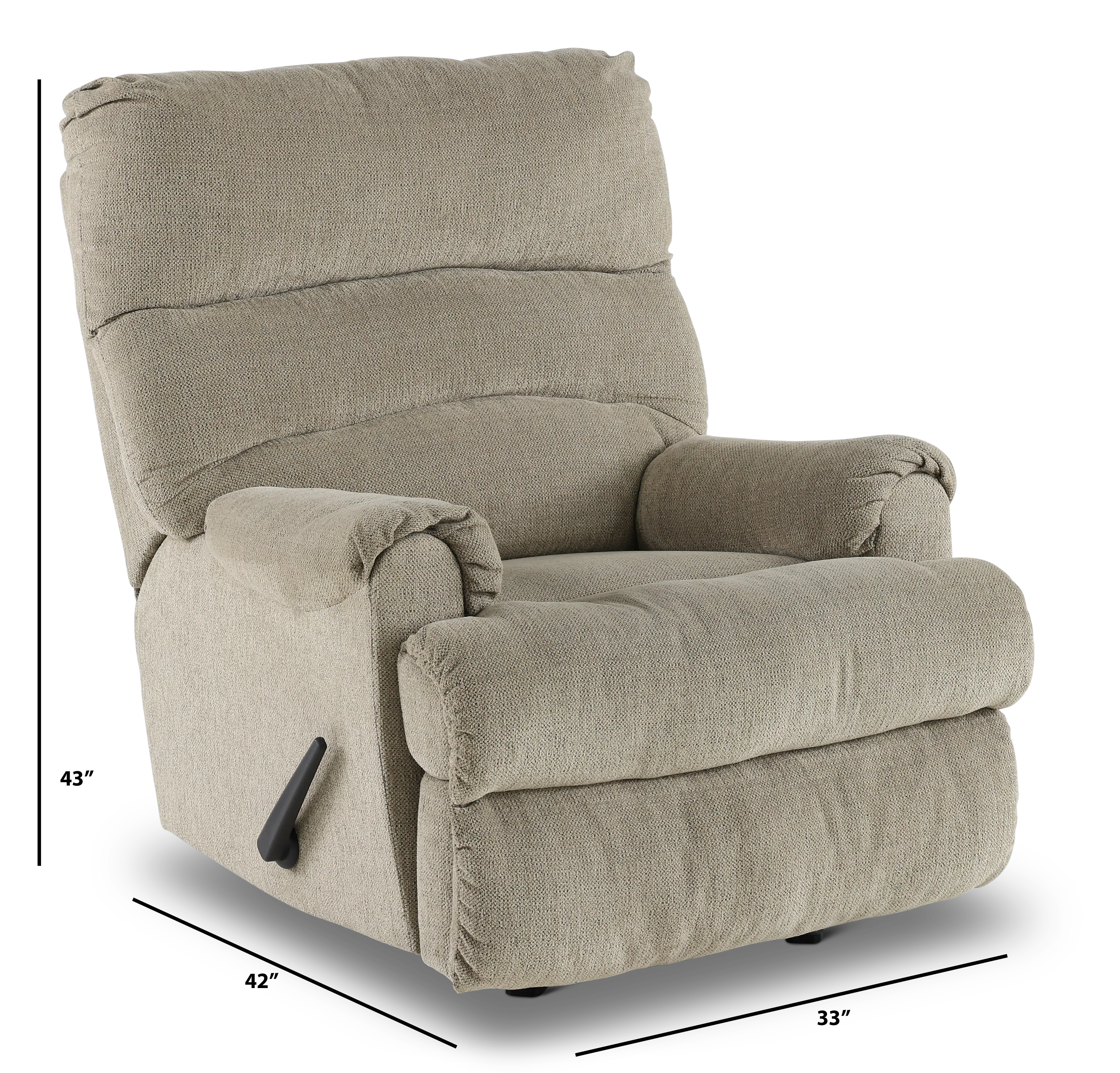 Manfort Tan Rocker Recliner-3