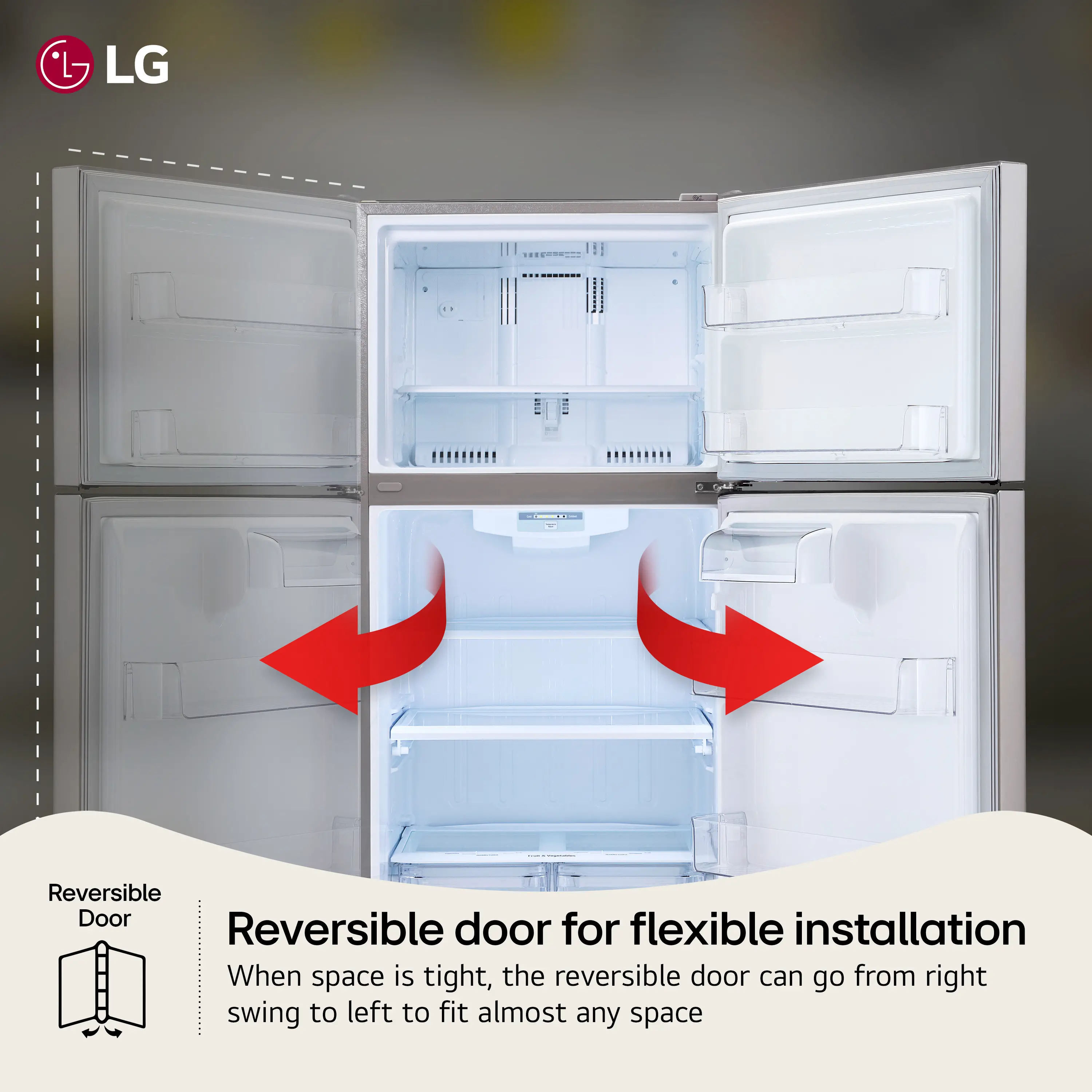 LTCS20020S LG 20.2 Cu. Ft. Top Freezer Refrigerator - Stainless Steel-3
