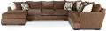 3PC/TRQLTY2/CHOC/OP1 Tranquility Brown 3 Piece Sectional