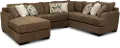 3PC/TRQLTY2/CHOC/OP3 Tranquility Brown 3 Piece Sectional