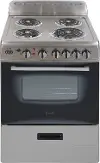 ERU240P3S Avanti 2.6 cu ft Electric Range - Stainless Steel 24 Inch