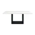 Valentino Marble and Black Dining Room Table