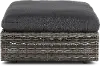 Cirrus Gray Patio Wicker Ottoman