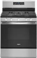 WFG525S0JZ Whirlpool 5 cu ft Gas Range - Stainless Steel
