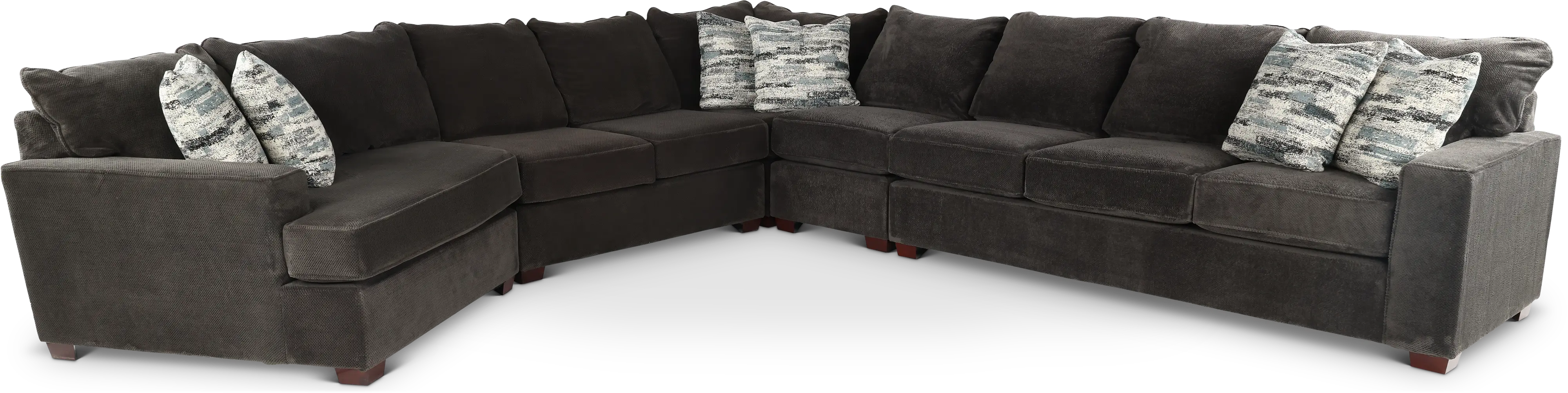 5PC/AUTMN/STLG/OPT6 Autumn Gray 5 Piece Sectional-2