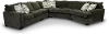 5PC/AUTMN/STLG/OPT7 Autumn Gray 5 Piece Sectional