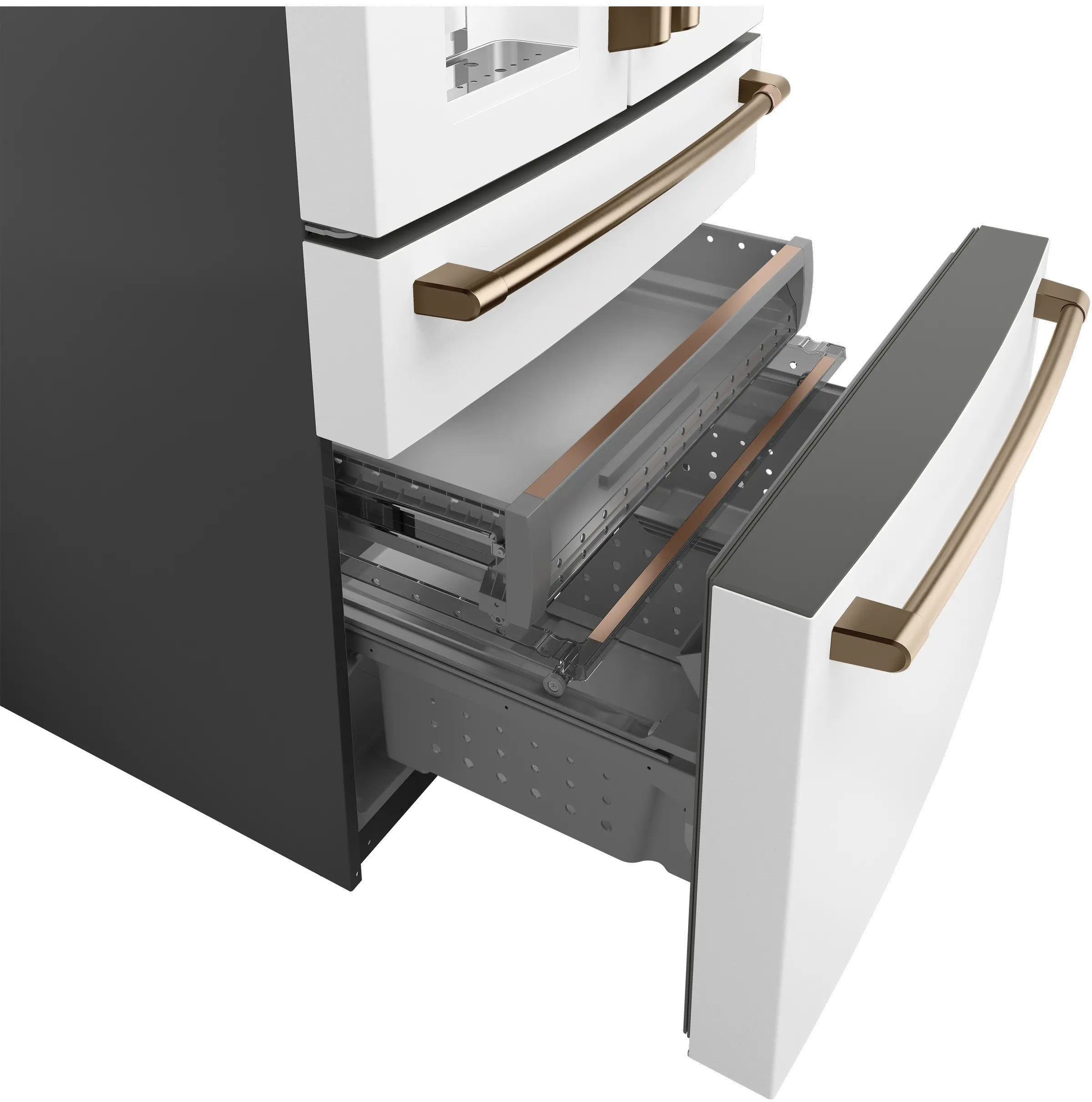 CVE28DP4NW2 Cafe 27.8 cu ft 4 Door Refrigerator - Matte White-5