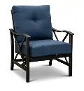 Denison Blue Rocking Patio Club Chair