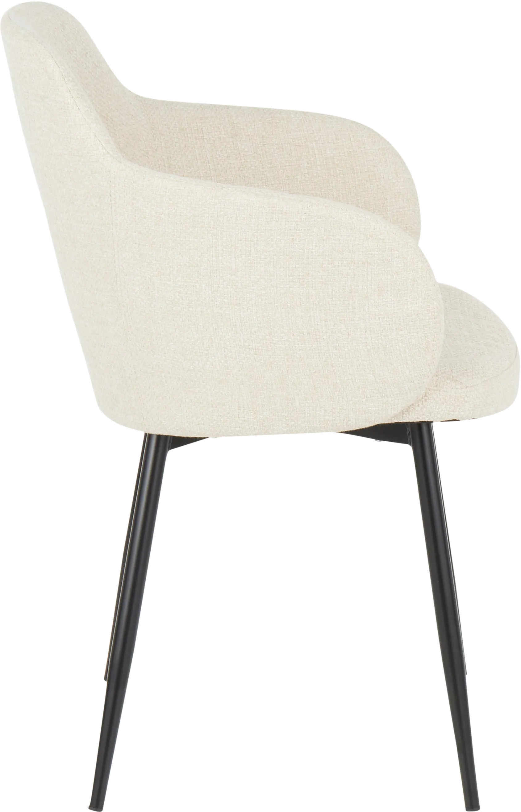 CH-BOYNE BKCR Boyne Cream Upholstered Dining Room Chair-3