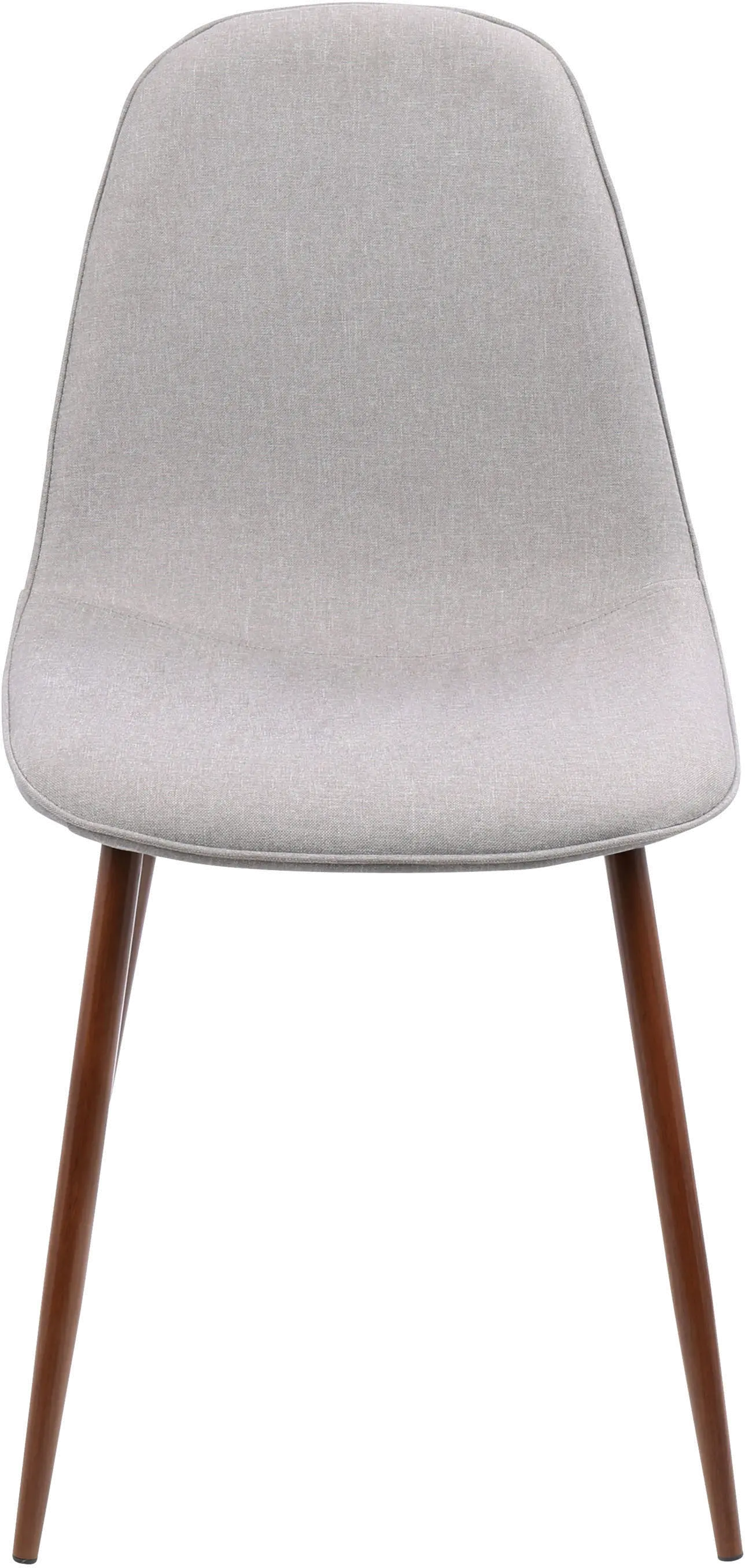 CH-PEB WL+GY2 Mid Century Light Gray Dining Room Chair (Set of 2) - Pebble-3