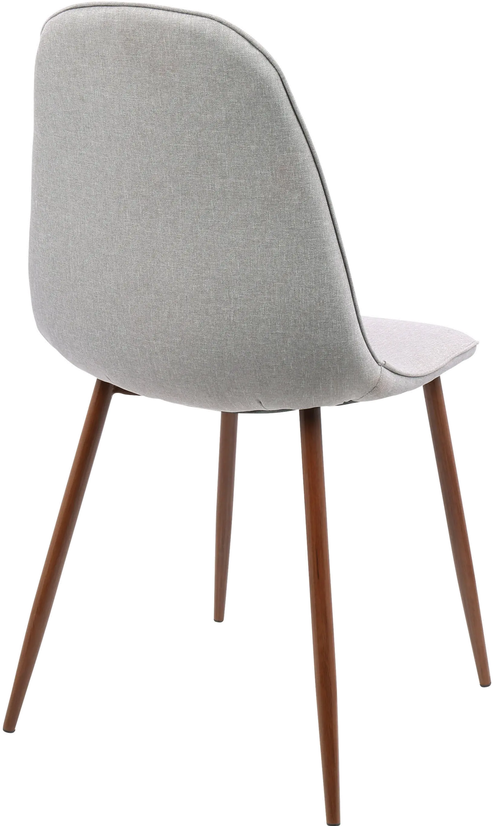 CH-PEB WL+GY2 Mid Century Light Gray Dining Room Chair (Set of 2) - Pebble-5