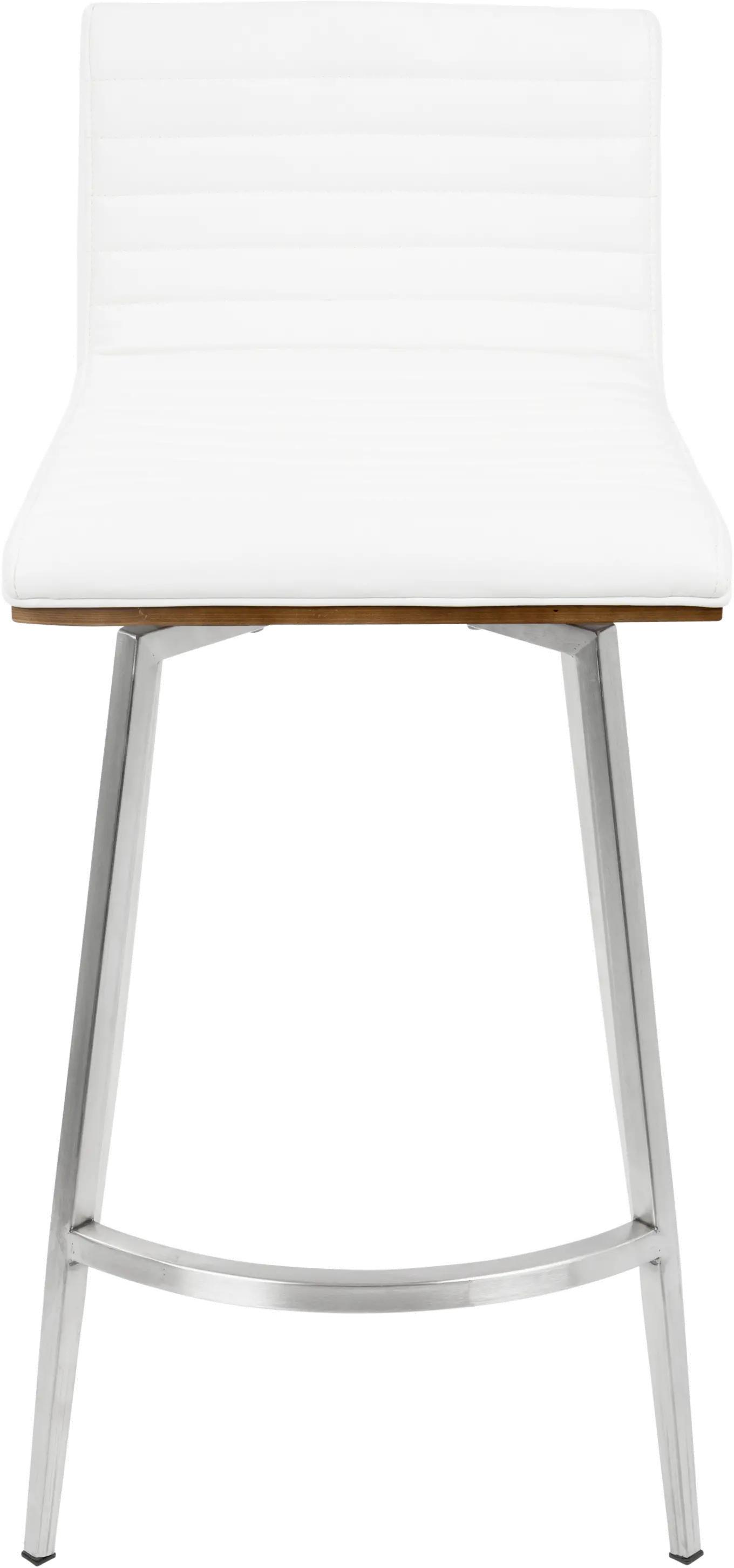 B26-MSNSW WLW2 Contemporary White Swivel Counter Height Stool (Set of 2) - Mason-3