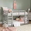 BWJRTOTGY Gray Low Twin-over-Twin Bunk Bed - Walker Edison