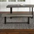 B60SWDGY Argon Gray 60 Inch Dining Room Bench - Walker Edison