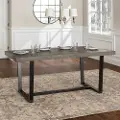 TW72DSWGY Argon Rustic Gray 72 Inch Dining Room Table - Walker Edison