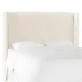 434CSHPSNTR Tiffany Sherpa Curved Wingback California King Headboard - Skyline Furniture