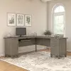 WC81610K Contemporary Ash Gray 72 Inch L-Shaped Desk - Sommerset