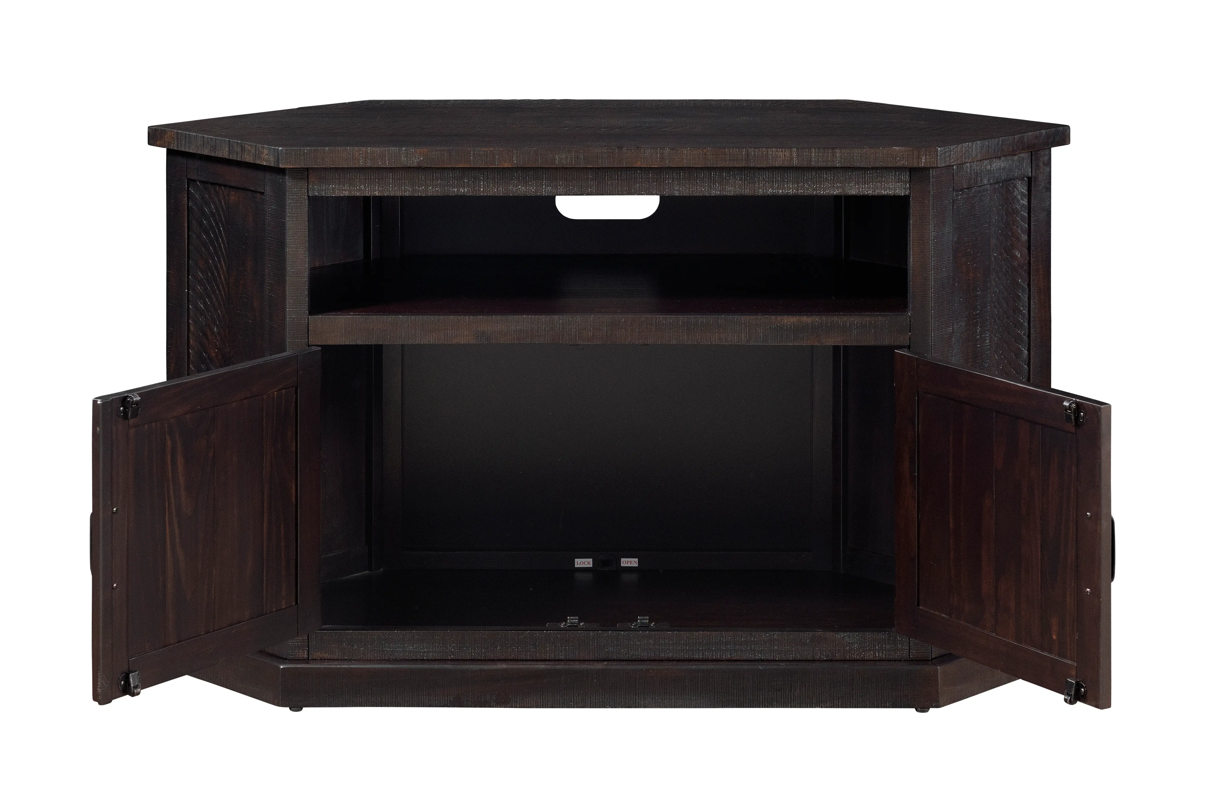 Espresso 55 Inch Corner TV Stand-2