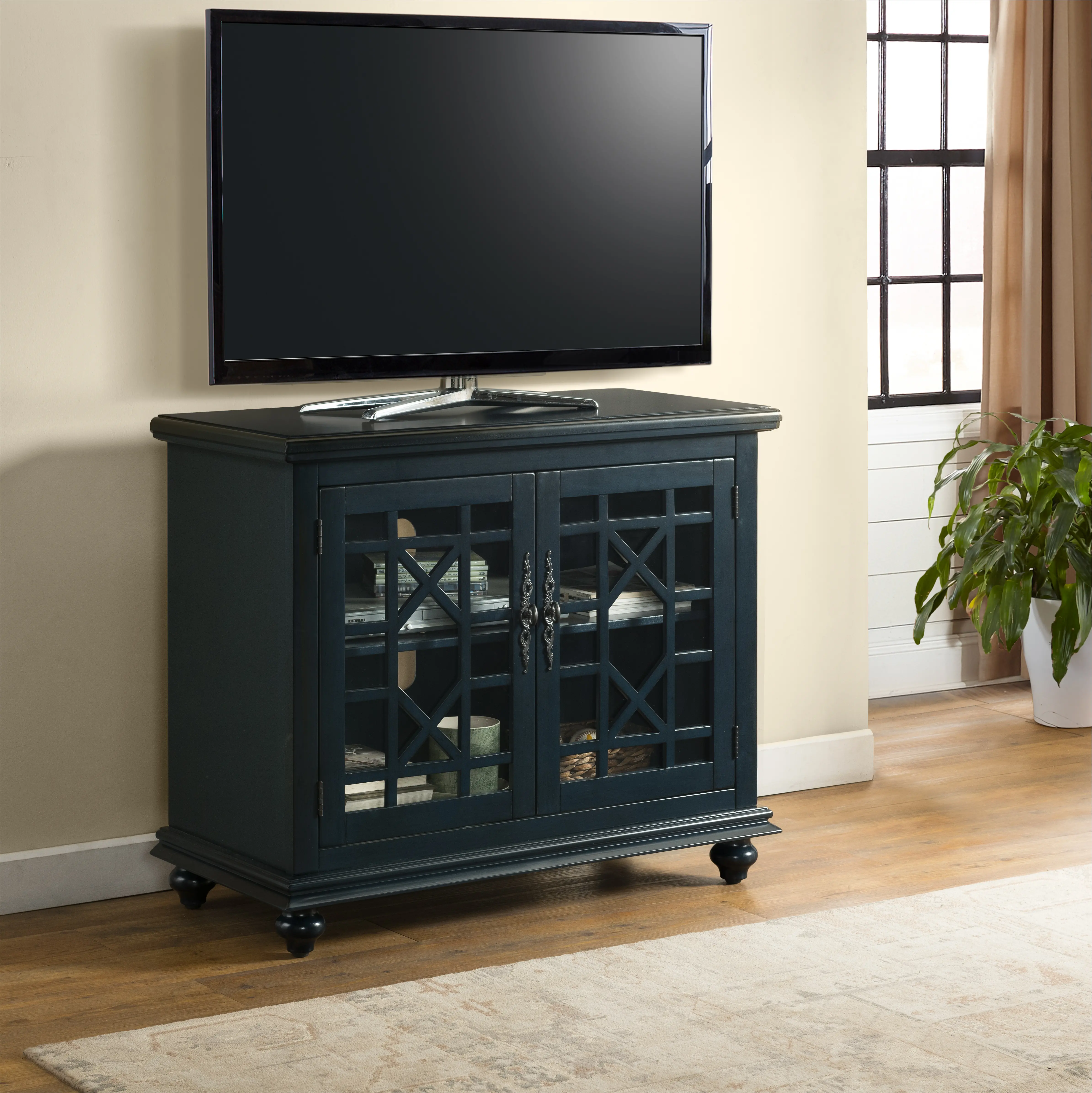 Jules Navy Blue 38 inch TV Stand-1